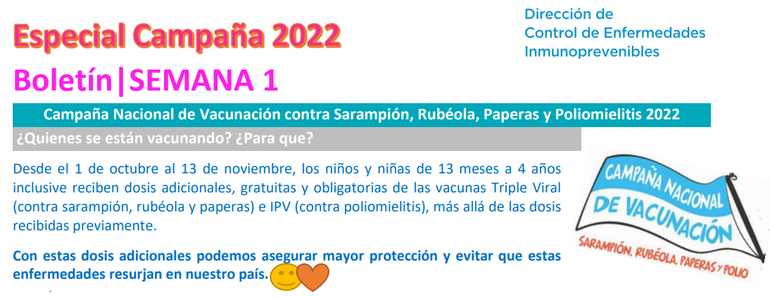 CAMPAÑA NACIONAL VACUNACION CAMPAÑA NACIONAL VACUNACION