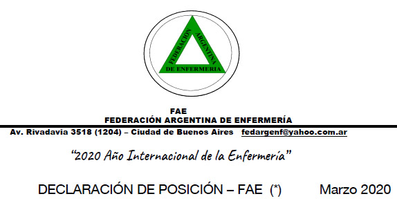 FAE - DECLARACION DE POSICION FAE - DECLARACION DE POSICION