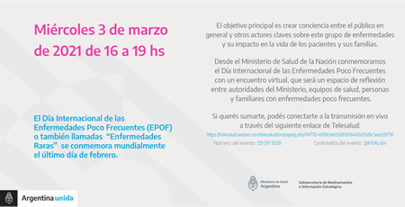 DIA INTERNACIONAL DE LAS ENFERMEDADES POCO FRECUENTES