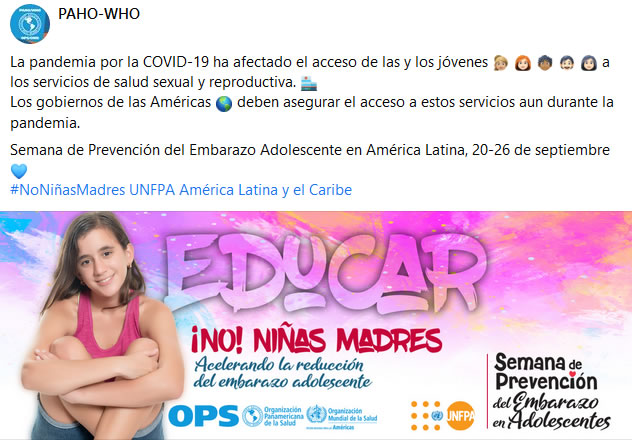 SEMANA PREVENCION EMBARAZO SEMANA PREVENCION EMBARAZO