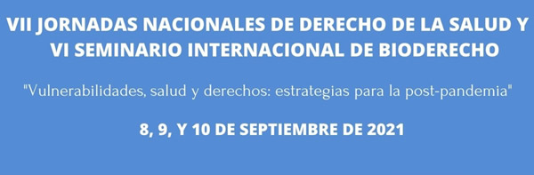 VII JORNADAS NACIONALES DE DERECHO DE LA SALUD